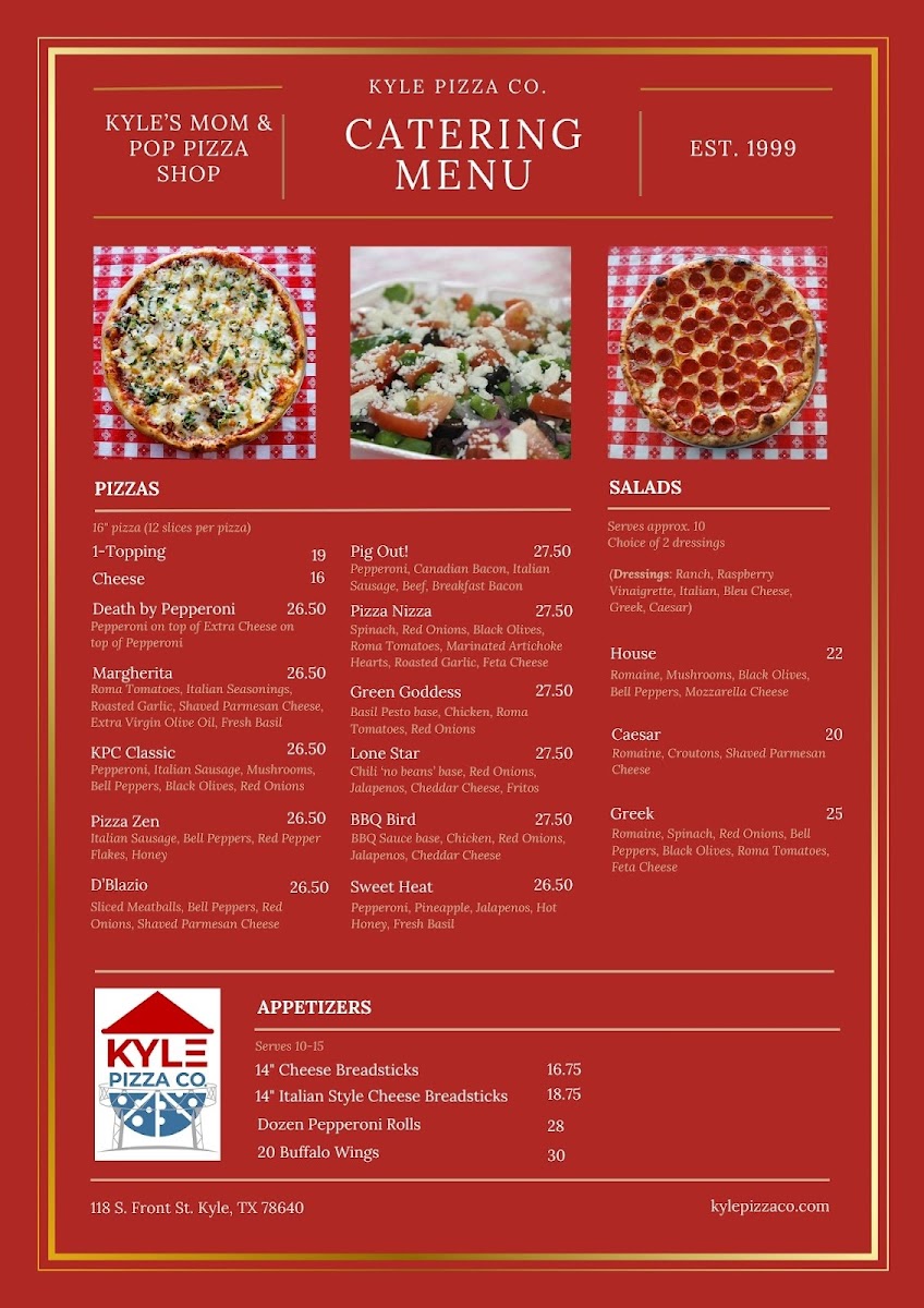 Menu Kyle Pizza Co.-2