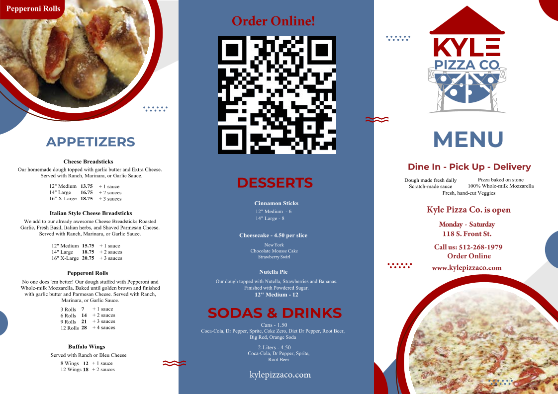 Menu Kyle Pizza Co.-3